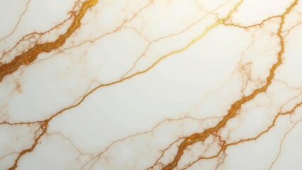 Fototapeta premium Elegant White Marble with Golden Veins A Luxurious Background Texture for Design Projects
