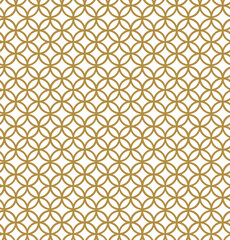 Seamless Ornate Pattern with Gold Motif