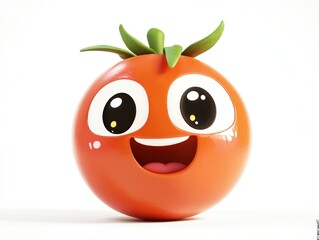 Obraz premium Smiling tomato character (1)