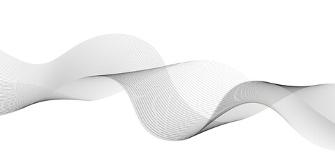 Abstract grey smooth element swoosh speed wave modern stream background. Abstract wave line for brochure, flyer, banner, template, wallpaper background with wave design. Abstract business wave lines.