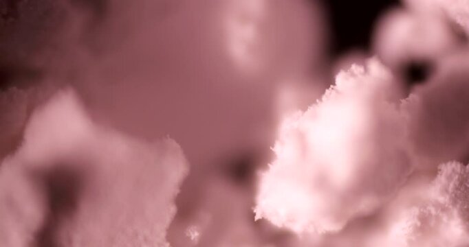 Ultra-high magnification footage revealing detailed morphology of Ca(OH)2 powder with industrial and scientific applications