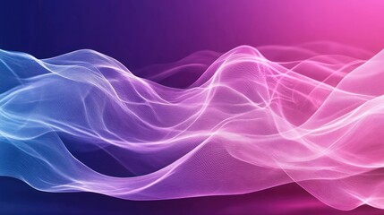 Fototapeta premium Abstract Waves, Pink Blue, Background, Design