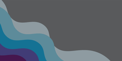 Sea waves layered vector background illustration and sea beach