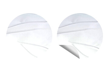Blank Round Sticker for Mock up Template - 251