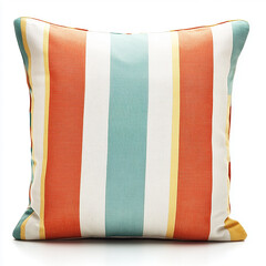 Striped decorative pillow cushion home decor colorful design sofa teal soft cosy room chair style
