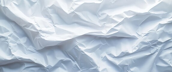 Obraz premium crumpled plastic foil texture with soft lighting and abstract composition for modern art and graphic design