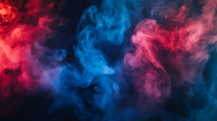 Fototapeta premium Ethereal Smoke Artistry: A Dance of Color and Texture in Abstract Design