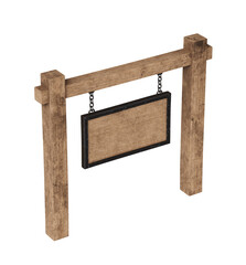 오래된 중세시대 나무 간판 목업 Old Medieval Wood Sign Mock up