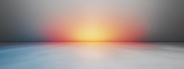 Minimalist Abstract Gray Background with Soft White Gradient Light for Studio Display and Product Design