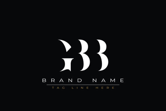 GBB abstract letter logo design. This logo is designed by three abstract letters.