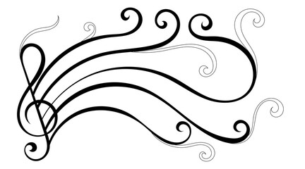 Vintage music patterns, modern art music patterns