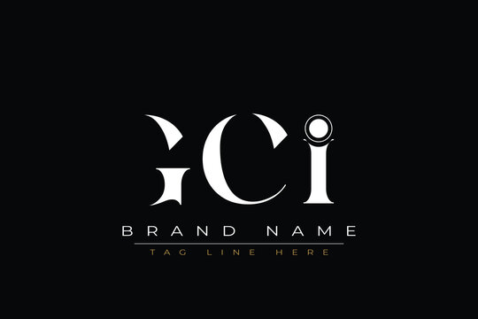 GCI abstract letter logo design. This logo is designed by three abstract letters.
