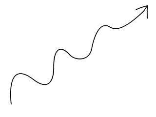 Curved and spiral arrows fine line, curved arrows handmade, arrows illustrations