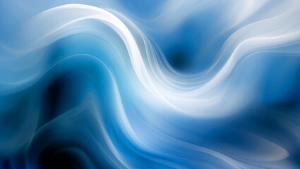 Fototapeta premium Dynamic blue and white abstract with depth