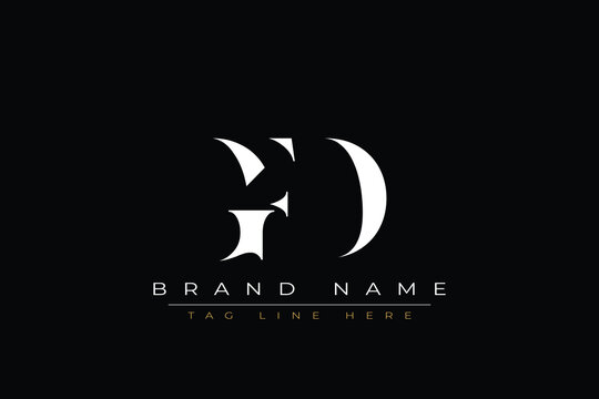 GFD abstract letter logo design. This logo is designed by three abstract letters.