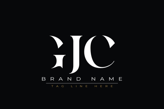 GJC abstract letter logo design. This logo is designed by three abstract letters.