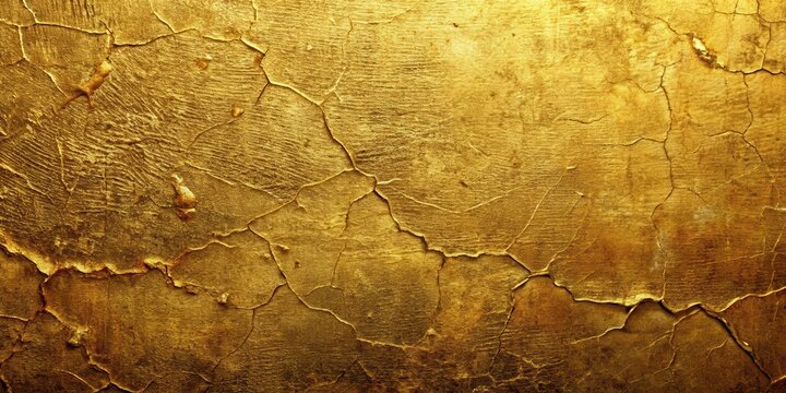 Distressed Gold Surface with Cracks, rustic gold background, vintage , rustic gold background, vintage