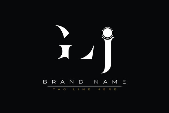 GLJ abstract letter logo design. This logo is designed by three abstract letters.