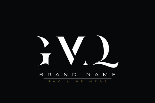GMQ abstract letter logo design. This logo is designed by three abstract letters.