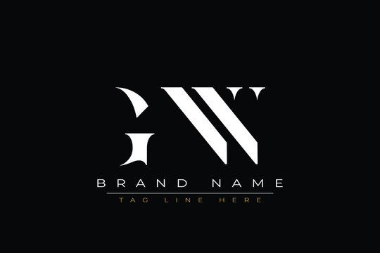 GNN abstract letter logo design. This logo is designed by three abstract letters.