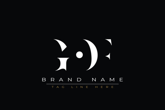 GOF abstract letter logo design. This logo is designed by three abstract letters.
