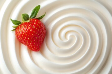 Swirl of white cream, perfect for cosmetic backgrounds isolated