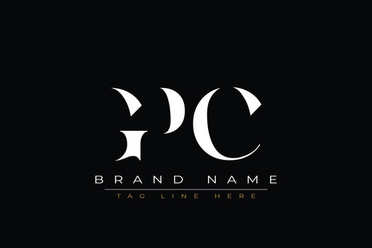 GPC abstract letter logo design. This logo is designed by three abstract letters.