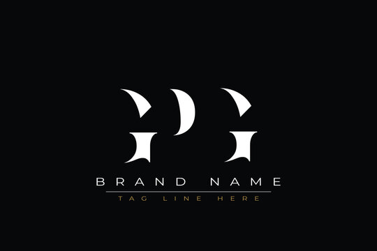 GPG abstract letter logo design. This logo is designed by three abstract letters.