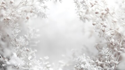 Whimsical white smoke frame border on transparency