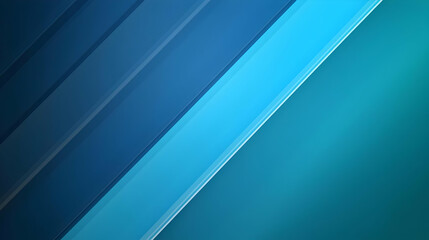 Obraz premium Abstract Teal Blue And Navy Blue Diagonal Stripes Intersecting With Modern Minimalist Design And Soft Blurred Background