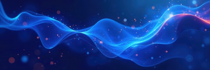 Fototapeta premium Abstract geometric shapes, electric blue hues, lines, sci-fi, abstract