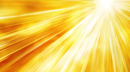 Yellow sunrays abstract, radiant on a clear background