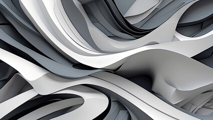 Intricate abstract design of intersecting lines and curves