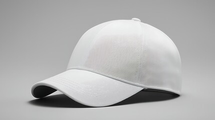 Fototapeta premium Blank white baseball cap (3)