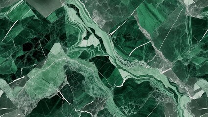Naklejka premium Intricate green marble surface with textured patterns