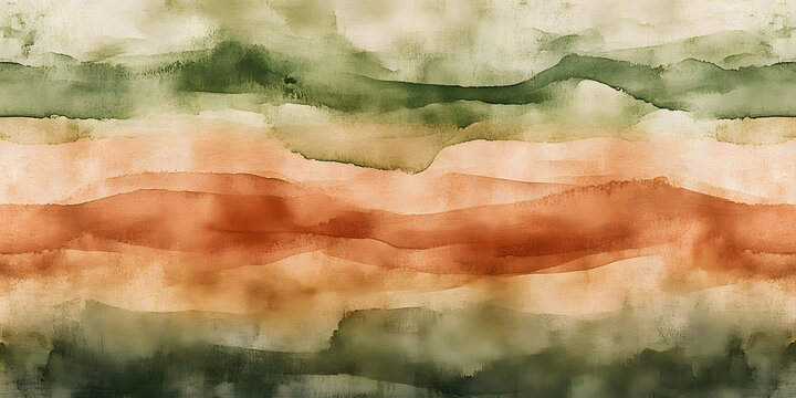 Earthy watercolor background with brown, green, and terracotta hues blending softly for a natural, organic texture.