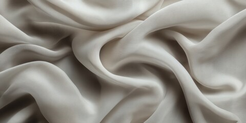 Obraz premium Soft linen fabric in neutral tones creates an inviting, warm atmosphere Generative AI