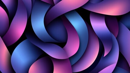 Abstract purple and blue gradient flowing wave pattern background.