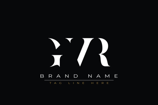 GVR abstract letter logo design. This logo is designed by three abstract letters.