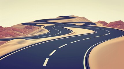 Unique Winding Road Timeline Concept: Unraveling a Captivating Narrative