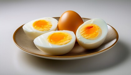 白背景に配置されたゆで卵
