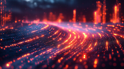 abstract background of colorful lights