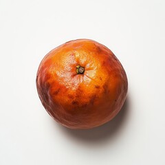 Fresh Orange on White Surface