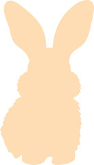 Adorable Easter Bunny holding a decorated egg, surrounded by spring flowers and festive elements. Perfect for holiday cards, decorations, and seasonal designs. Cute and cheerful illustration for Easte