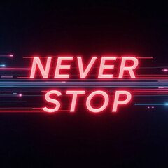 Obraz premium neon effect text