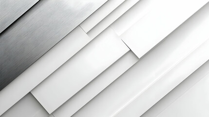 Fototapeta premium Abstract Background Of Interlocking Geometric Shapes With A Textured Surface In Shades Of Gray