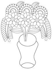 PrintFlowers Coloring Pages For Adules