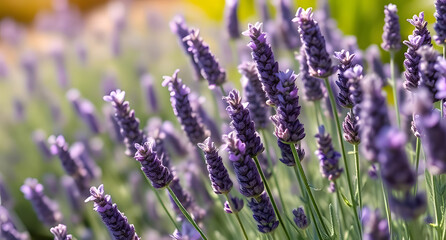Obraz premium The scent of fresh lavender drifts through the warm summer air, signaling the joy and laughter of Bastille Day celebrations