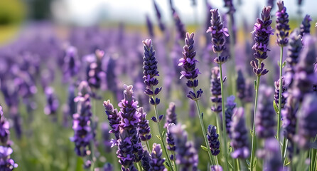 Obraz premium The scent of fresh lavender drifts through the warm summer air, signaling the joy and laughter of Bastille Day celebrations