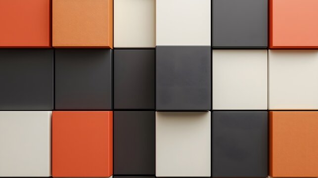 Minimalist Gradient Squares Forming Smooth Abstract Geometric Pattern for Wallpaper or Interior Design